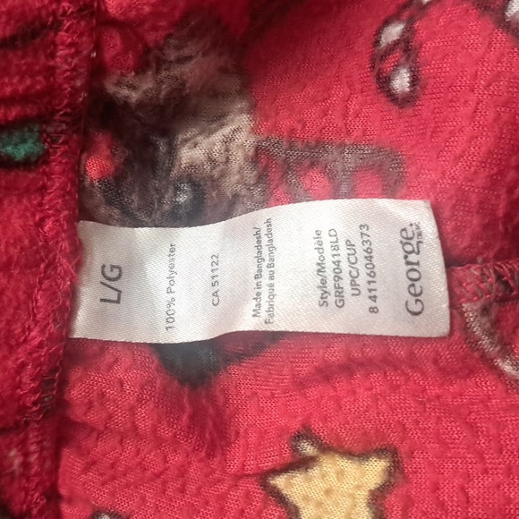 Pug dog reindeer Christmas ornament PJs top and bottom - Picture 3 of 6